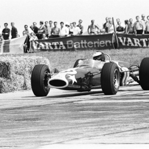 Jarama GP de Madrid 1967 sur la Lotus 48